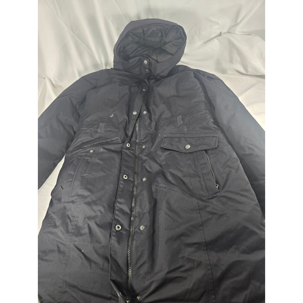 Eddie Bauer Women’s TL Tall Black Hooded Parka Winter Coat Down Insulated